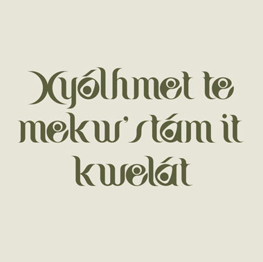 Xyólhmet te mekw' stám ít kwelát. We have to take care of everything that belongs to us.